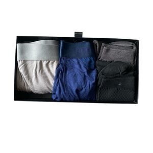 NWT BoxHero Grey and Navy Boxer Briefs and Gray and Black Socks XL U44